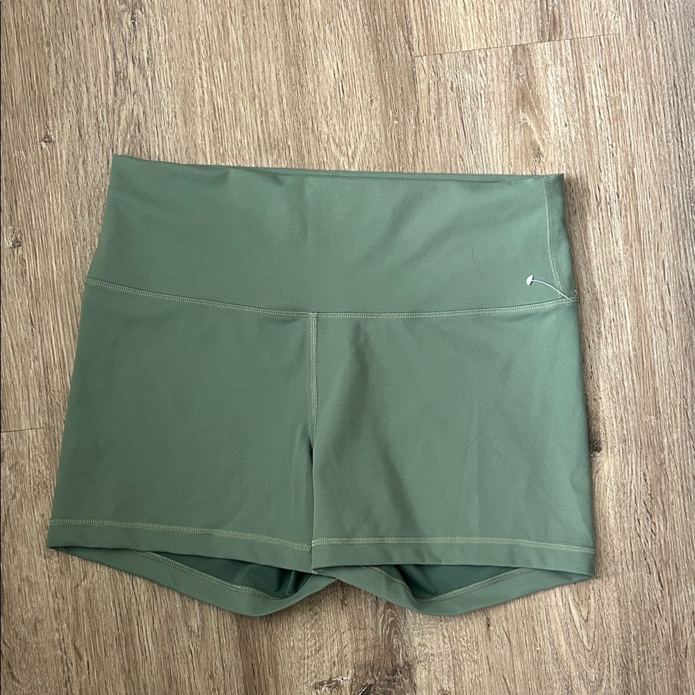 lululemon athletica Olive Green High-Rise Bike Shorts